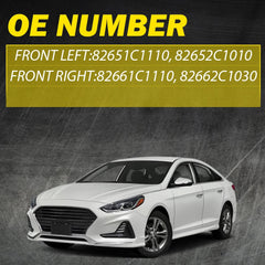 2pcs Front Left Right Side Outside Outer Door Handle For Hyundai Sonata 2015-19 6B93BC-57