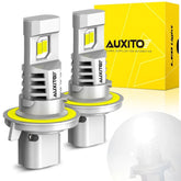 AUXITO H13 9008 LED Headlight Bulb High Low Beam 6500K Super White Brighter AUXITO