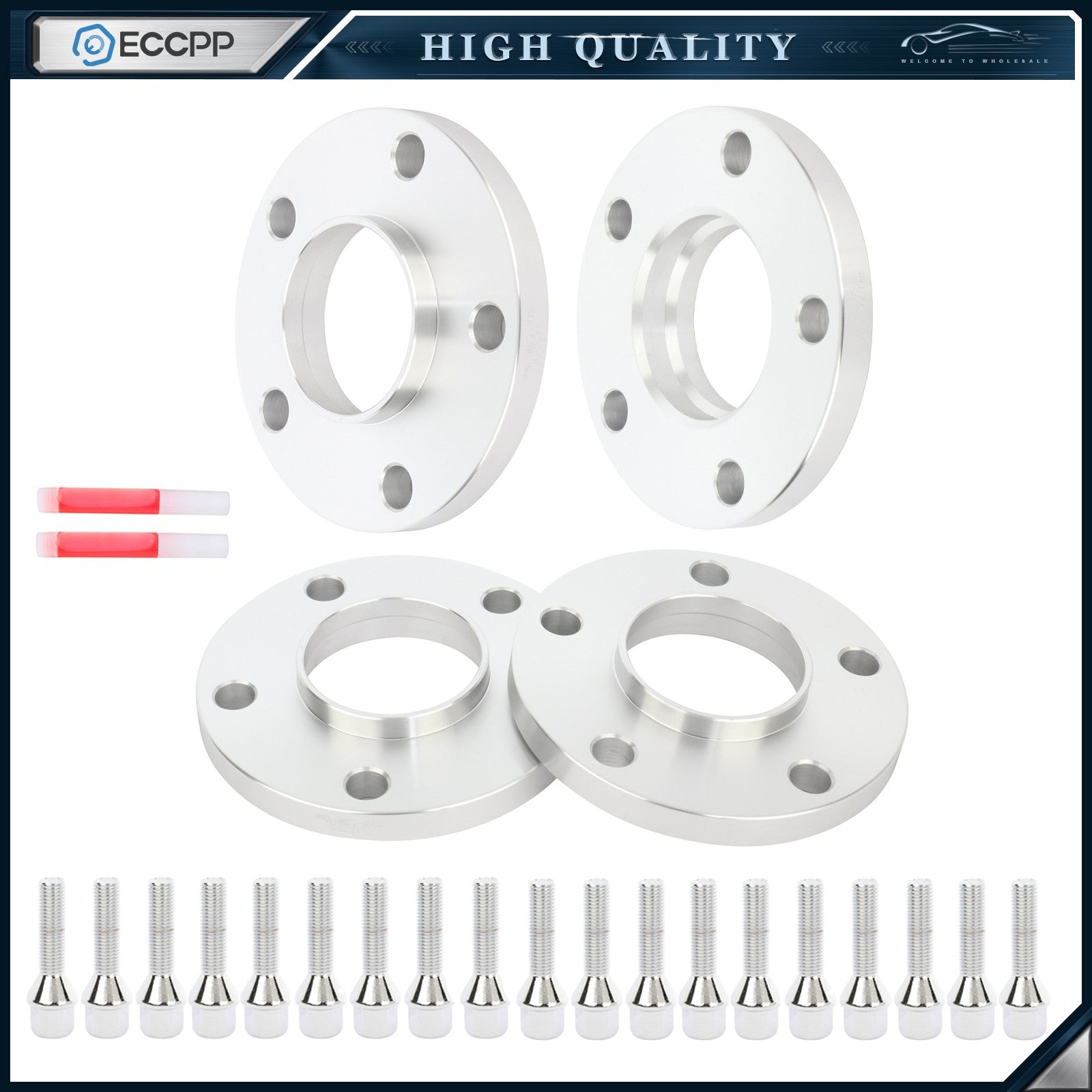 4Pcs 15mm 5x120 Hub Centric Wheel Spacers 12x1.5 For BMW 323i 325i 530i 535i 6B93BC-57