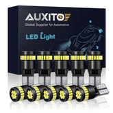 AUXITO 10pcs Super Bright 194 168 175 2825 T10 Car CANBUS 24SMD White LED Bulbs AUXITO