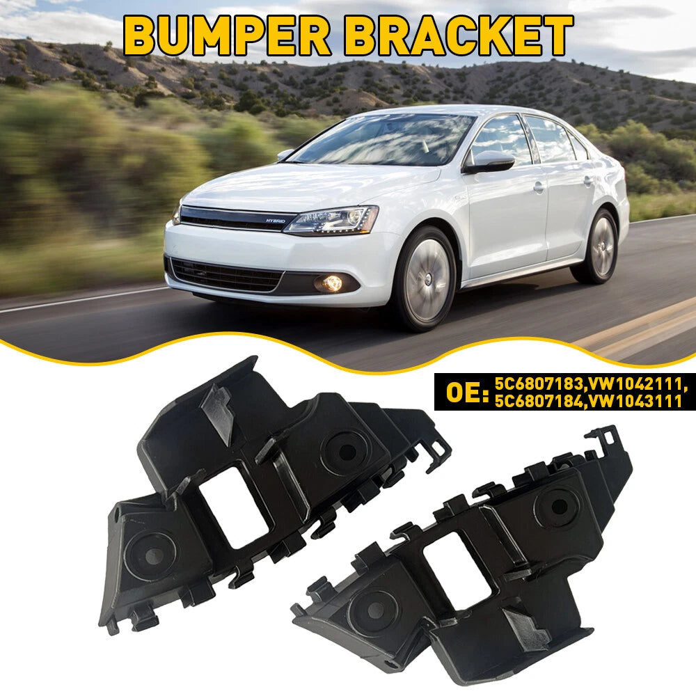 2pcs Front Bumper Brackets Assembly Replacement For 2011-2014 Volkswagen Jetta A 6B93BC-57