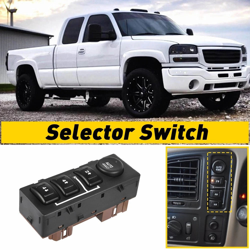 4x4 4WD Selector Control Switch for Chevy Silverado Sierra 1500 03-07 15136039 6B93BC-57