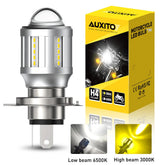 H4 LED Front Light Bulb Headlight Hi/Lo Beam Super Bright Bicolor For Motorcycle 6B93BC-57