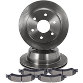 Rear Brake Pads + Rotors For 2005-2007 Chevrolet Silverado 1500 GMC Sierra 1500 6B93BC-57