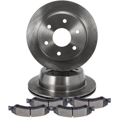 Rear Brake Pads + Rotors For 2005-2007 Chevrolet Silverado 1500 GMC Sierra 1500 6B93BC-57