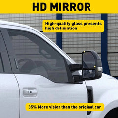 For 2015-2022 F150 250 350 450 550 Mirror Tow Glass Upper Heated Passenger EOA 6B93BC-57