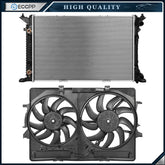 Electric Engine Radiator Cooling Fan Kit For 2009-2016 Audi A4 2010-2014 Audi A5 6B93BC-57