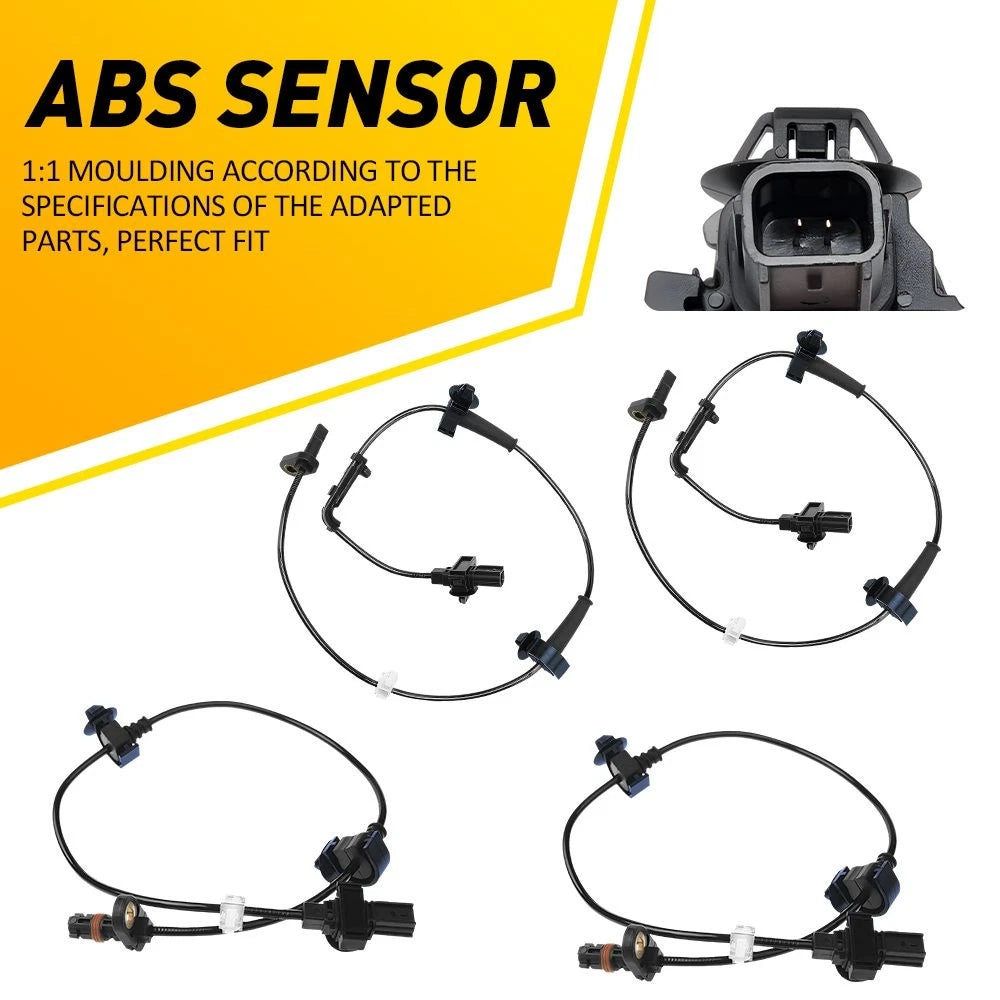 4x Front Rear ABS Wheel Speed Sensor for 2012-2015 Honda Civic 1.5L 1.8L 2.4L EA 6B93BC-57