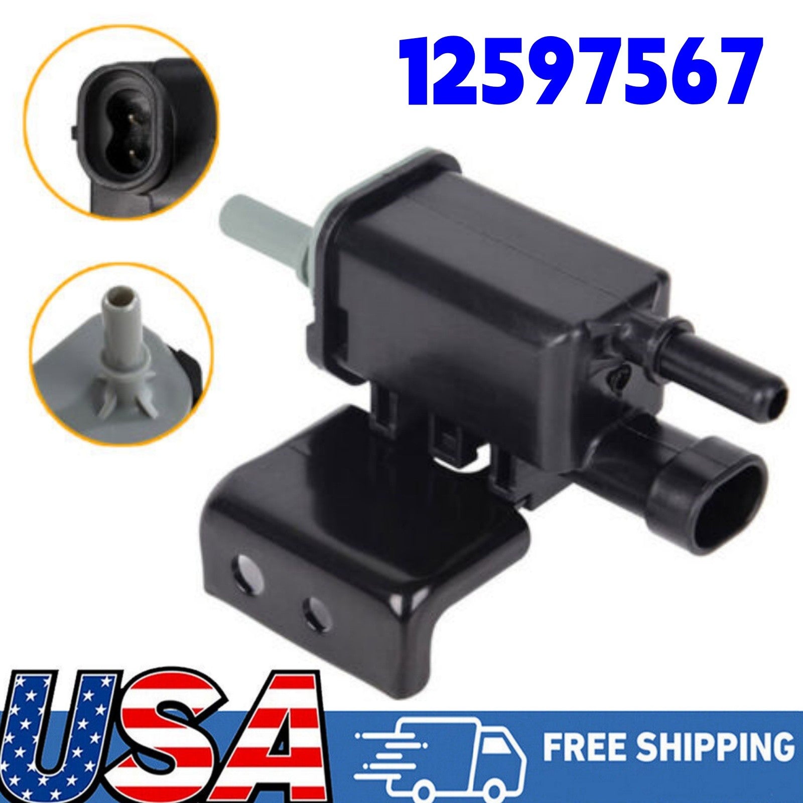 Vapor Canister Vent Valve Solenoid For 2007-2013 GMC Yukon &Chevrolet Silverado 6B93BC-57