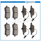 Front and Rear Brake Ceramic Pads For 2008 - 2009 Audi A4 Performance 8pcs 6B93BC-57