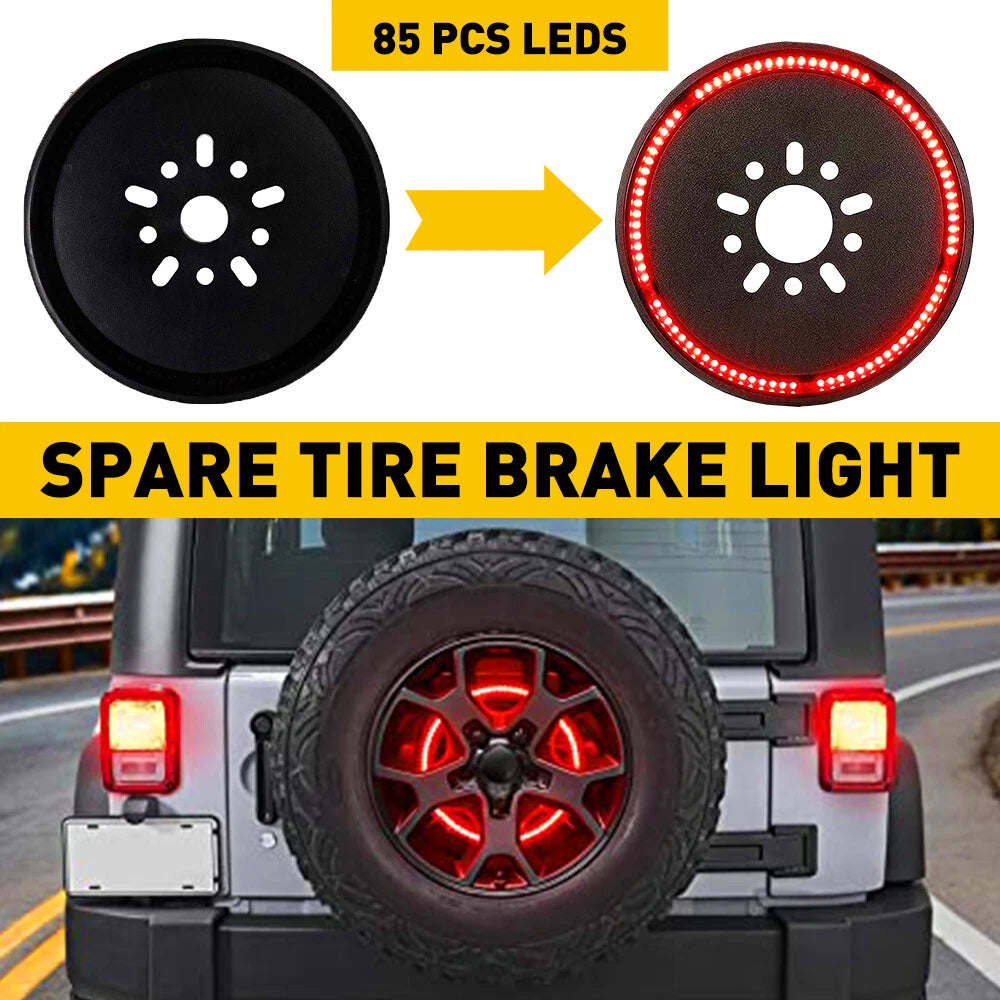 3rd Spare Tire LED Brake Lights High Mount Stop Light for Jeep Wrangler JK 86-21 6B93BC-57