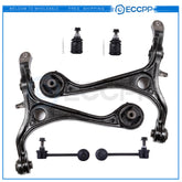 6PCS Front Lower Control Arms Rear Sway Bar Links Kit For 2003-2007 Honda Accord 6B93BC-57