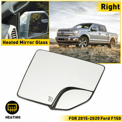 RIGHT PASSENGER GLASS MIRROR SIDE REPLACEMENT FOR FORD 2015-2020 F150 PICKUP EOA 6B93BC-57