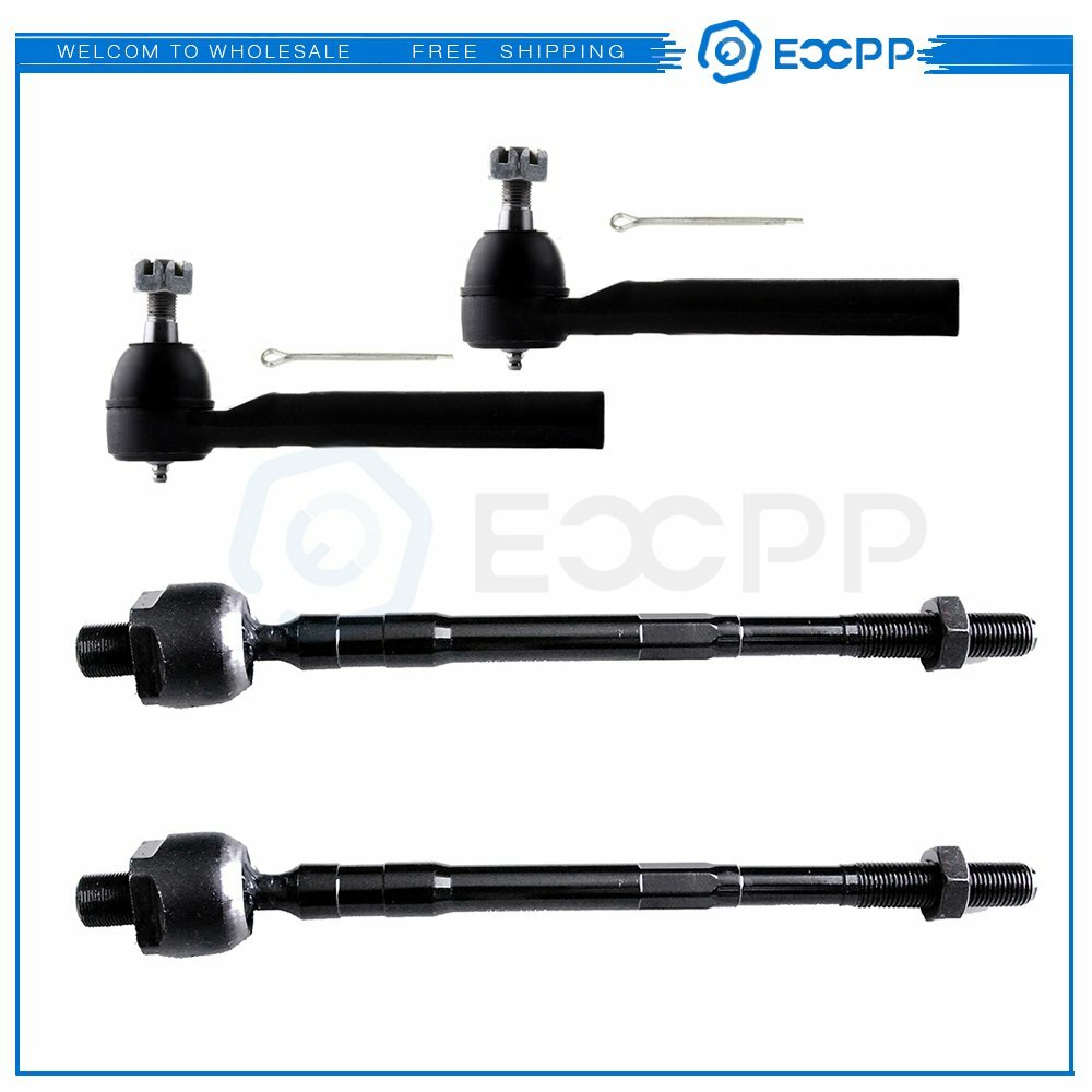 4pcs Suspension Kit Inner and Outer Tie Rod Ends for 2005-2006 07 Nissan Murano 6B93BC-57