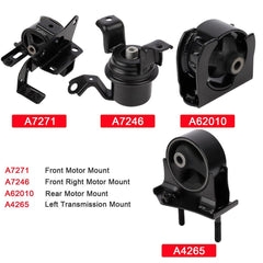ECCPP Engine Motor Mount Kit Set 4pcs 2001-03 For Toyota RAV4 2.0L For Auto 6B93BC-57