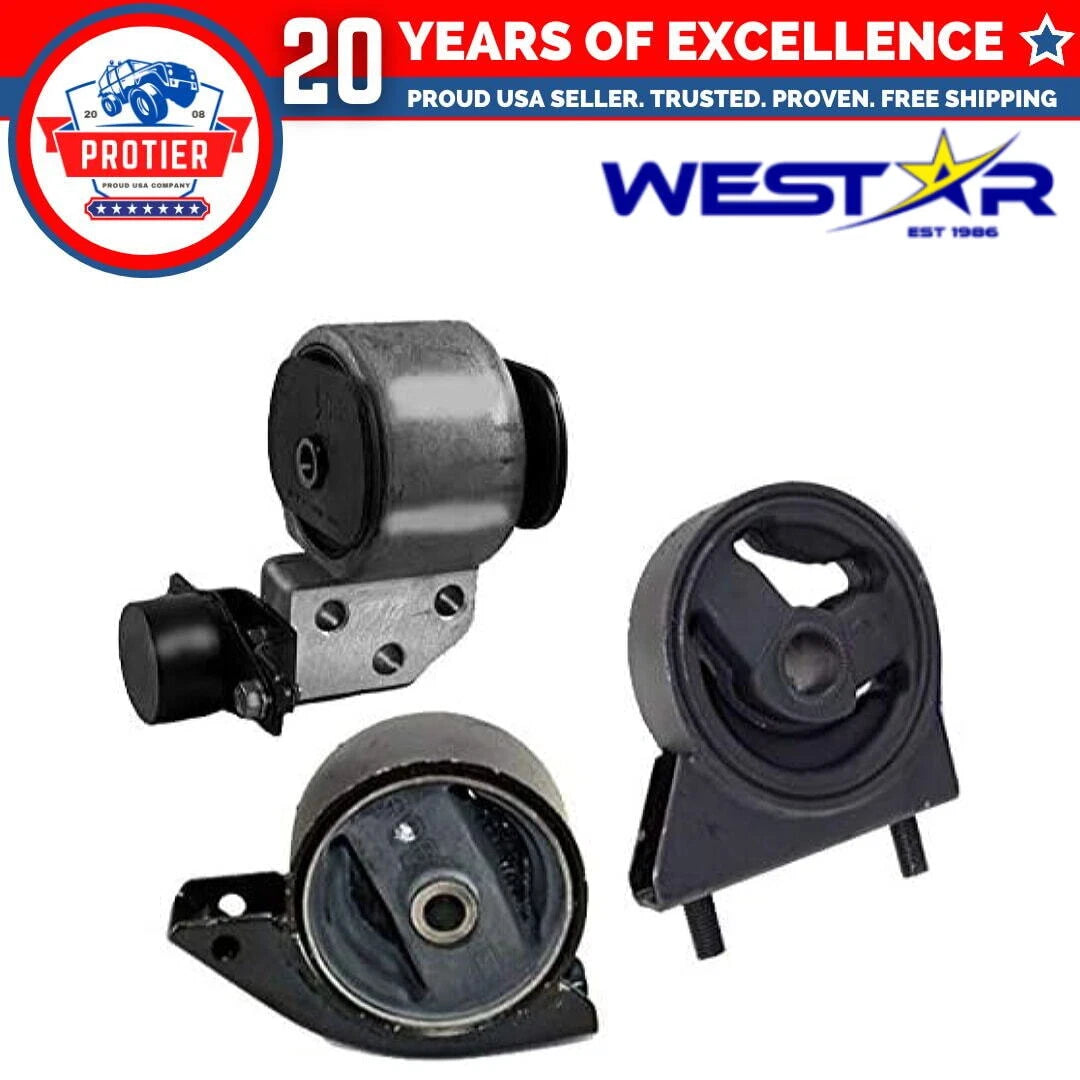 Fits 1997 Hyundai Accent 1.5L DOHC AUTO Trans Engine Motor Mount Set 3PCS : 6B93BC-57
