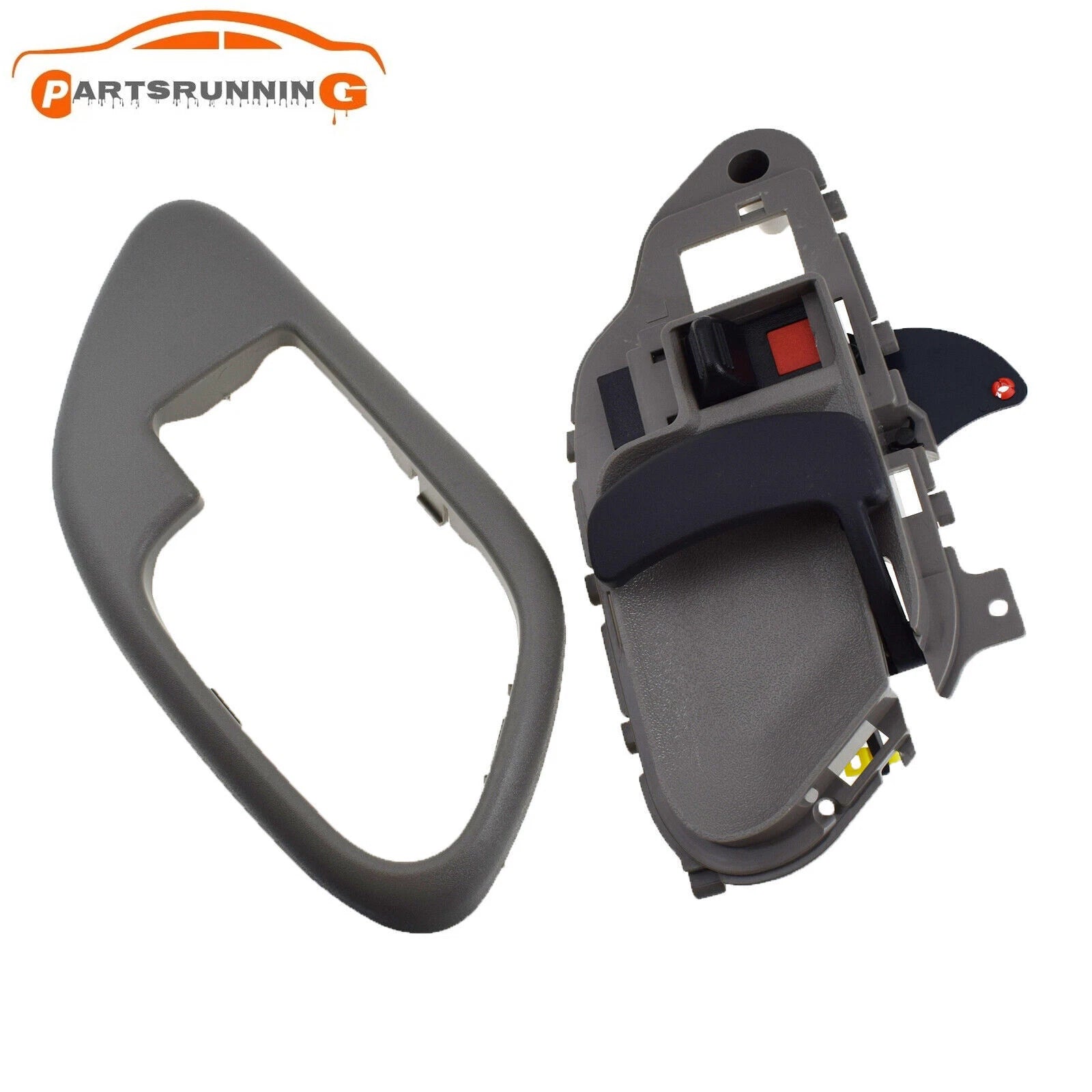 Inside Door Handle W/ Bezel Left Gray 15708079 For 1995-99 Chevrolet C1500 K1500 6B93BC-57