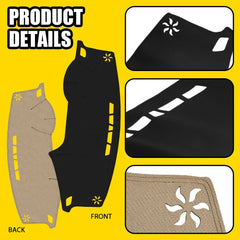 Leather Car Dashboard Dash Cover Pretector Mat For Hyundai Sonata 2015-2019 EOA 6B93BC-57