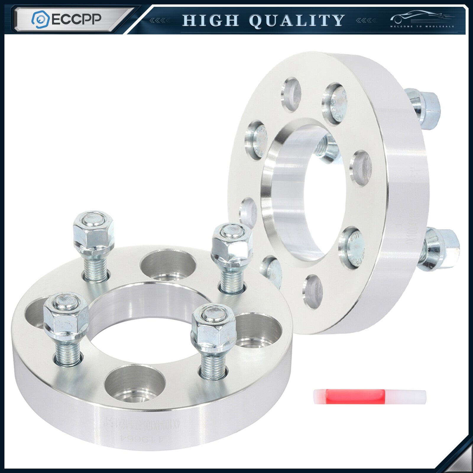 2 Pcs 1 inch Wheel Spacers 4x100 For Toyota Corolla Honda Fit Civic Mazda Miata 6B93BC-57