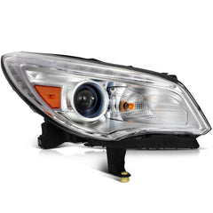 ECCPP Headlights Assembly For Buick Enclave 3.6L 2013-2017 Pair Kit Chrome Amber 6B93BC-57
