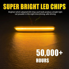 For 2004-2008 Acura TL Smoked Lens Amber LED Front Bumper Side Marker Light EOA 6B93BC-57