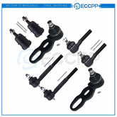 8x For 1991-1993 94 Lincoln Town Car Front Lower Upper Ball Joints Tie Rod Ends 6B93BC-57