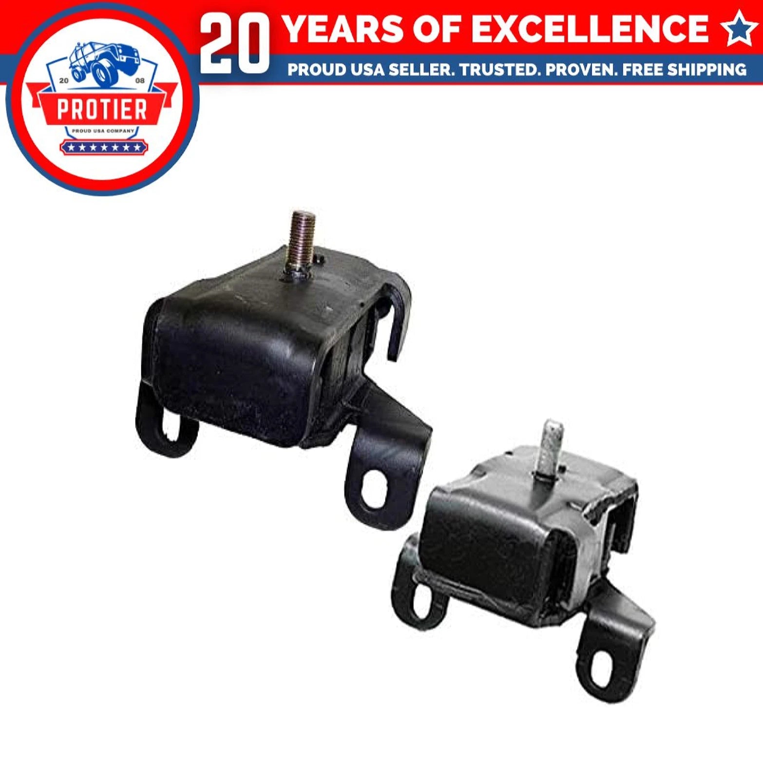 Fits 1994-1995 Honda Passport 3.2L Front Left & Right Motor Mount Set 2pcs 6B93BC-57