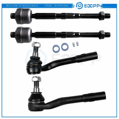 Front Steering Tie Rod End Inner Outer Set 4set Fits MB Mercedes C CLK Series 6B93BC-57