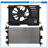 Electric Radiator Cooling Fan Kit For 2013 2014 2015 2016 2017 Ford Focus 6B93BC-57