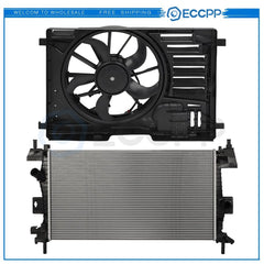 Electric Radiator Cooling Fan Kit For 2013 2014 2015 2016 2017 Ford Focus 6B93BC-57