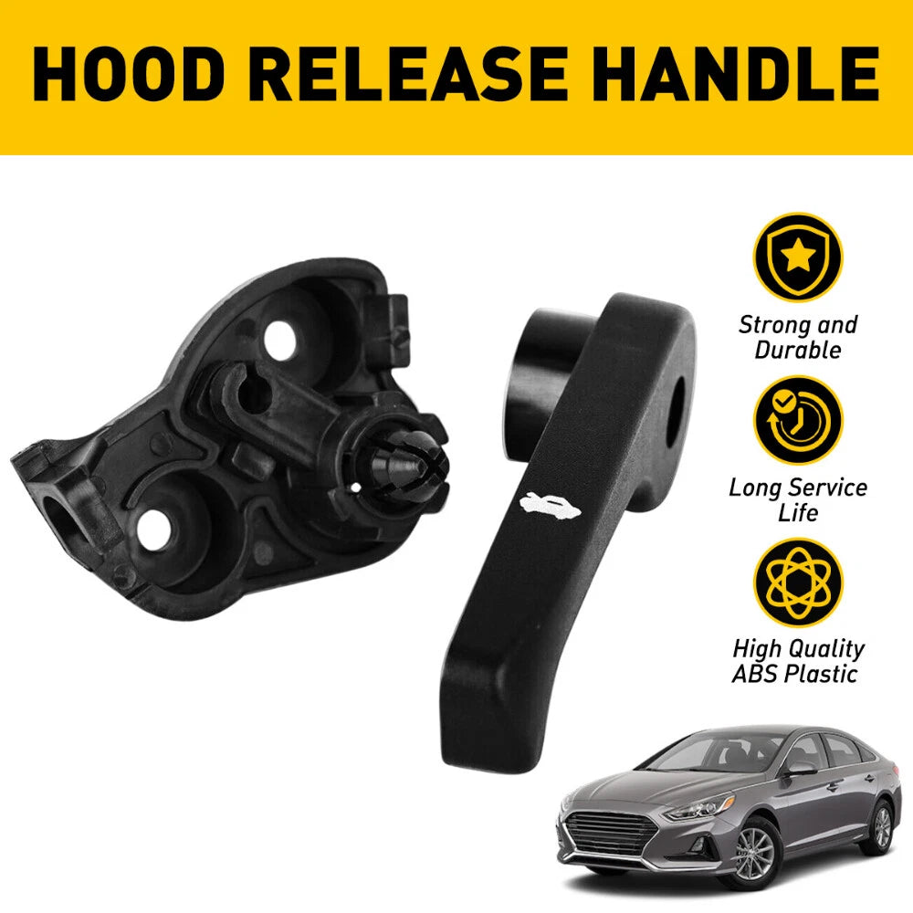 Hood Latch Release Pull Handle Base For 11-16 Kia Optima 11-19 Hyundai Sonata EA 6B93BC-57