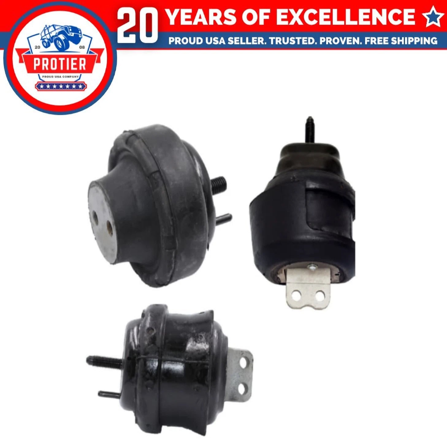 1996-1999 Ford Taurus & Mercury Sable 3.0L SOHC | Engine Motor & Trans Mount Set 6B93BC-57
