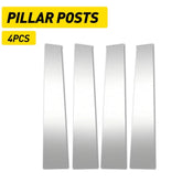 4PC Pillar Post Trim Covers For 09-18 Dodge Ram Crew/Quad Cab 1500 2500 Chrome 6B93BC-57