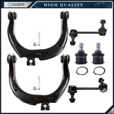 6pcs Upper Control Arm Ball Joint Sway Bars Kit Fits 2002-2009 GMC Envoy XL XUV