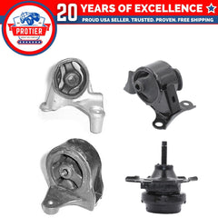 Motor & Trans Mount 4PCS Set Fit 01-05 Acura EL 1.7L / Honda Civic 1.7L Manual 6B93BC-57