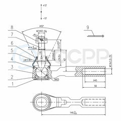 ECCPP 4Pc Inner&Outer Tie Rod End Kit For Chevrolet Express GMC Savana 1500 2500 ECCPP
