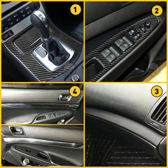 For Infiniti G25 G37 4 Doors 3D Carbon Fiber Pattern Interior DIY Trim Decal EOA 6B93BC-57