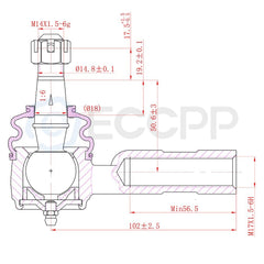 Fits 2006-10 Dodge Ram 1500 Steering Front 4PCS Outer and Inner Tie Rod End Kit 6B93BC-57