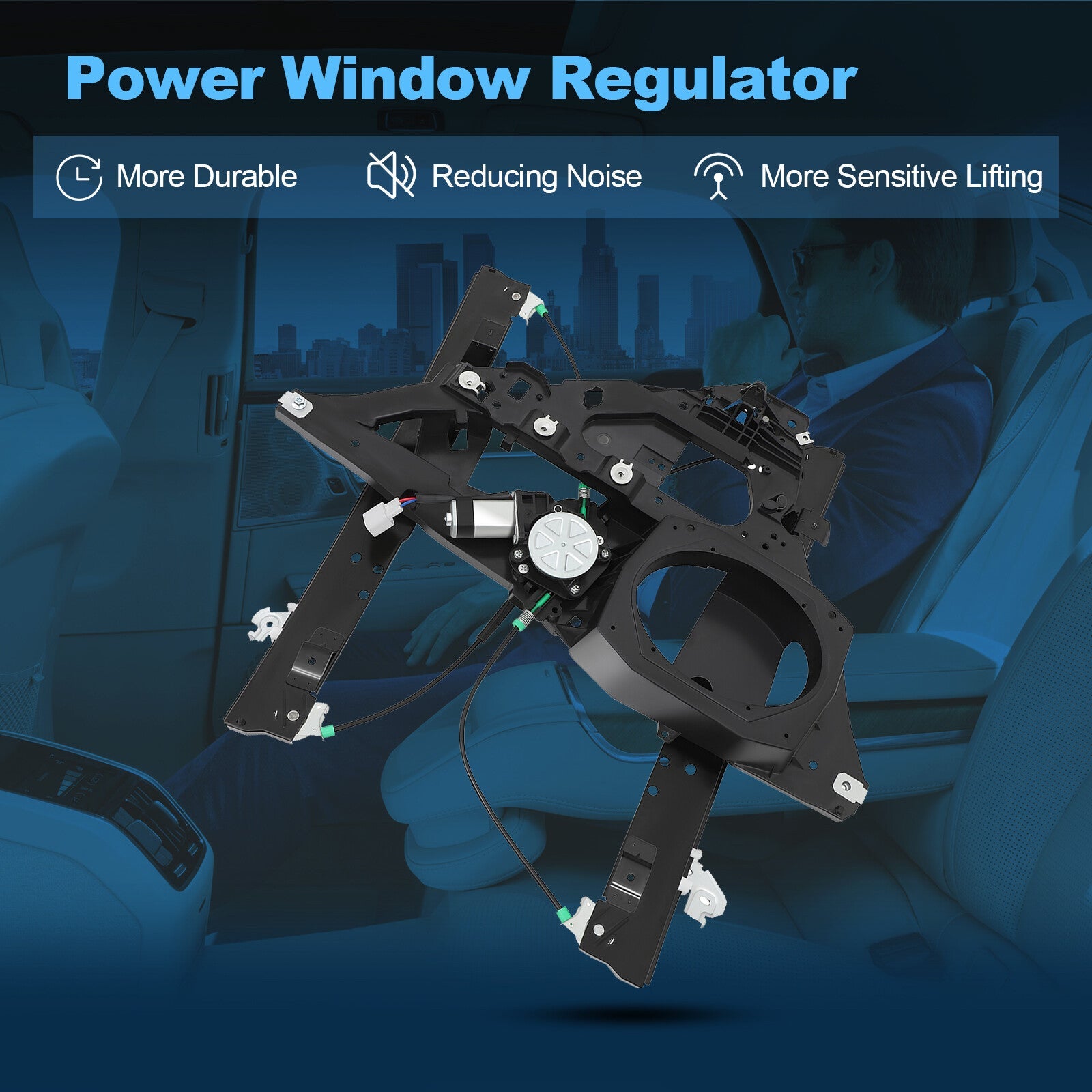 For Ford Expedition 2003-2006 Front Driver Side Window Regulator w/ Motor 6B93BC-57