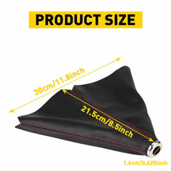 Shift Knob Shifter Boot Cover Black PVC Leather MT AT Sport Car Accessories EOA 6B93BC-57