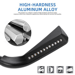 Black Motorcycle Mirrors w/ LED Turn Signal For Harley V-Rod Sportster Softail