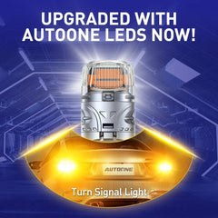 AUTOONE 7443 7440 Golden Yellow Light LED Bulbs Turn Signal Lamps High Bright EA AUTOONE