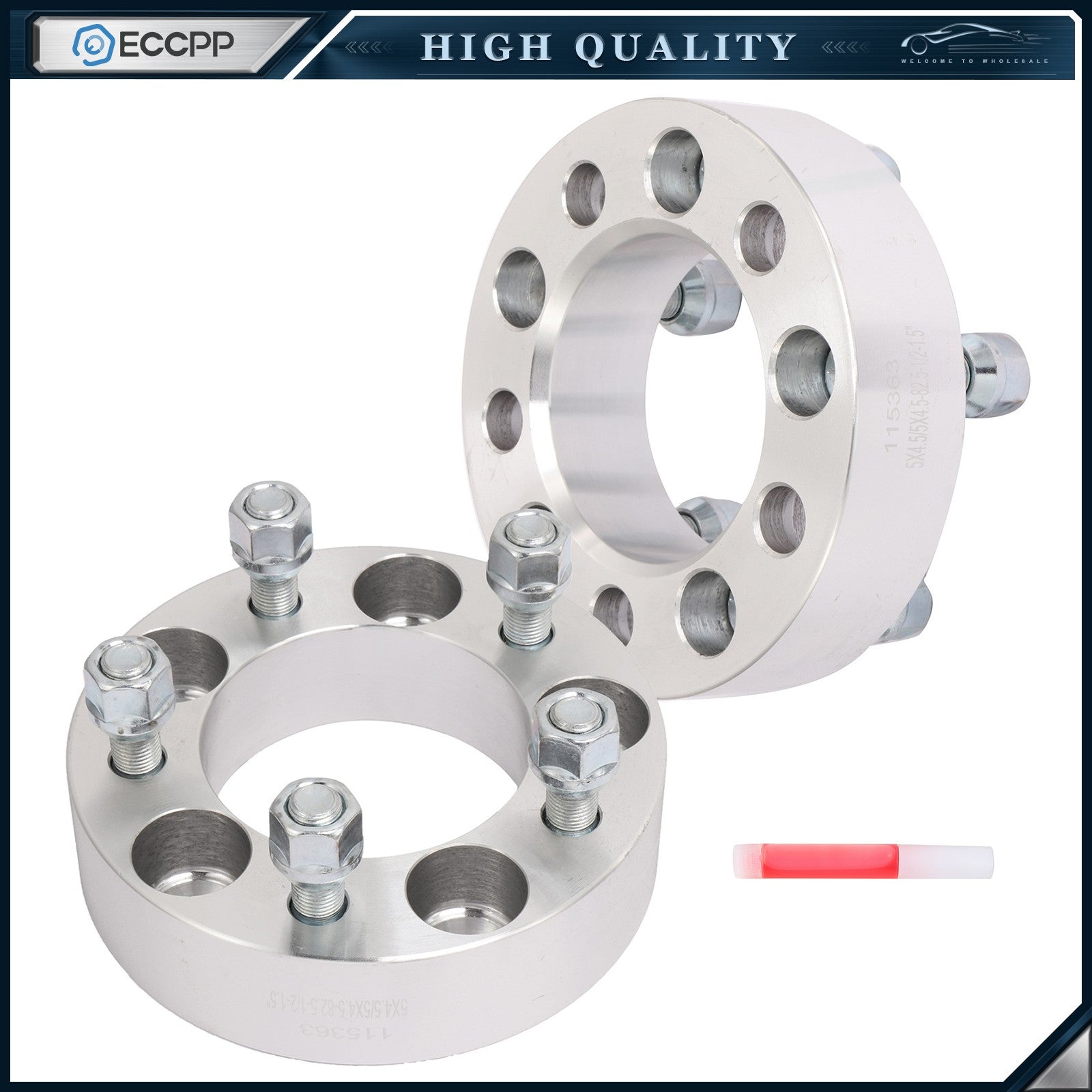 2 Pcs 1.5" 5x4.5 5x114.3 Wheel Spacers For Mercury Grand Marquis Mountaineer 6B93BC-57