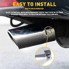 EXHAUST MUFFLER TIP PIPE TAIL REAR For Honda Accord Civic Ford F-150 F250 EOA 6B93BC-57