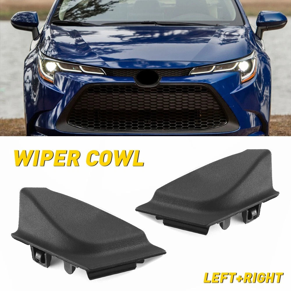 Pair Front Wiper Side Cowl Extension Cover Trim For Toyota Corolla 2020-2022 EOA 6B93BC-57