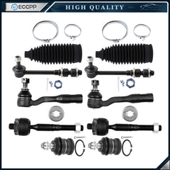 Front Tie Rod Sway Bar Ball Joint Rack Pinion Bellow For 2003-2006 Toyota Tundra KOEEP