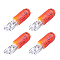 10X Yellow/Orange T5 Dashboard Halogen Mini-Wedge Bulb Light 37 73 74 For Ford 6B93BC-57
