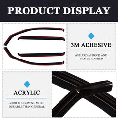Guard Outside Mount Tape-On Window Visor for 05-15 Toyota Tacoma Double Cab 6B93BC-57