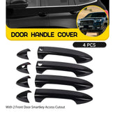 4X For 2017-2022 Honda Ridgeline Glossy Black Exterior Door Handle Covers Trim A 6B93BC-57