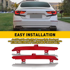 2X Right Left Rear Bumper Lamp Reflector Light Marker For Honda Accord 2018-2022 6B93BC-57